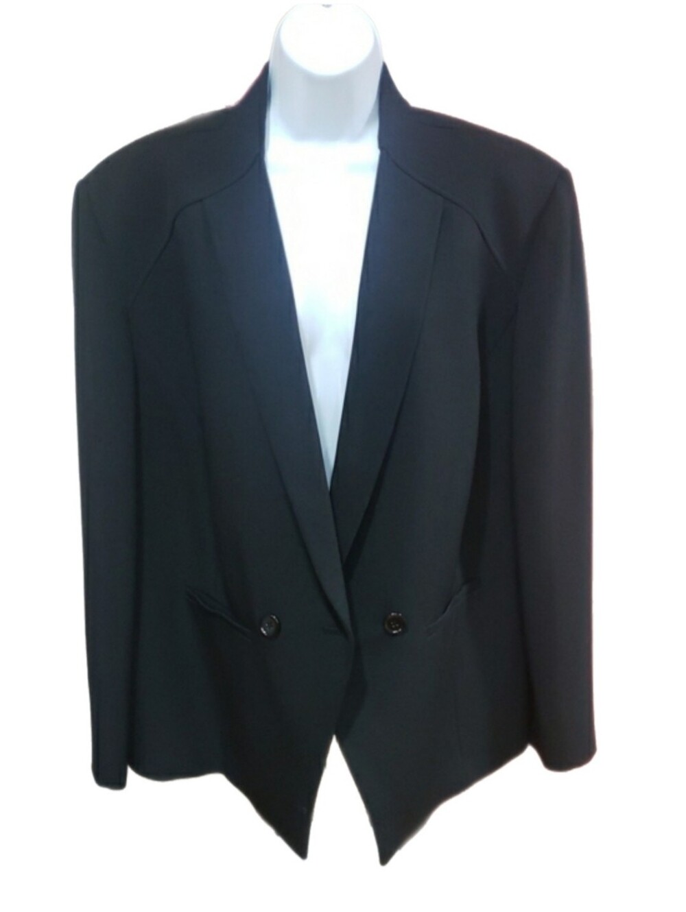 Tahari Black Notch-Lapel Women's Blazer, Size 20W